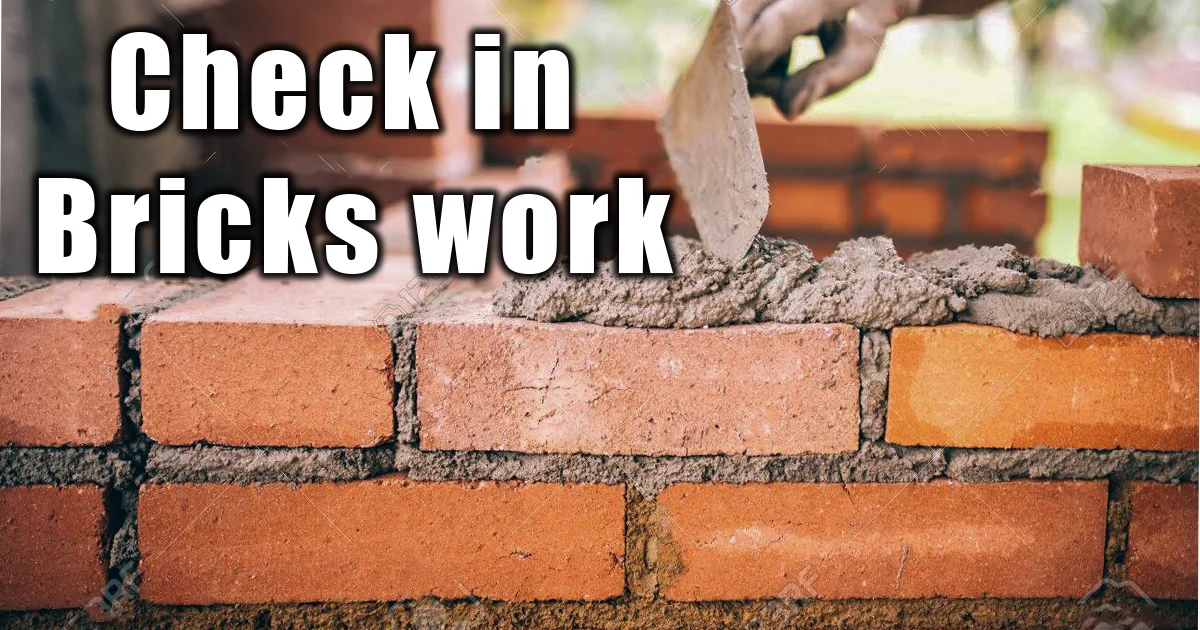 Check in Bricks work