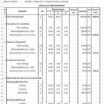 RC School Construction Estimate Of One Storey Excel Sheet