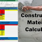 Construction Material Calculator Excel Sheet