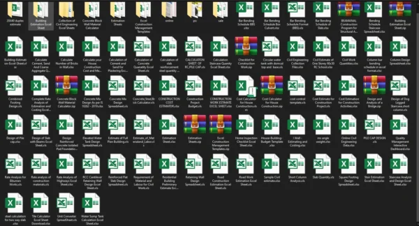 Excel Sheets for Civil Engineers