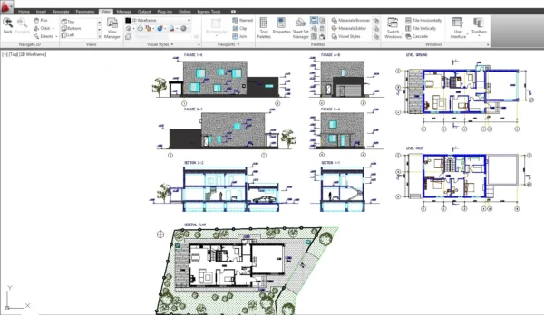 Modern House Autocad Drawings