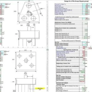 Design of Pile Cap Excel Sheet