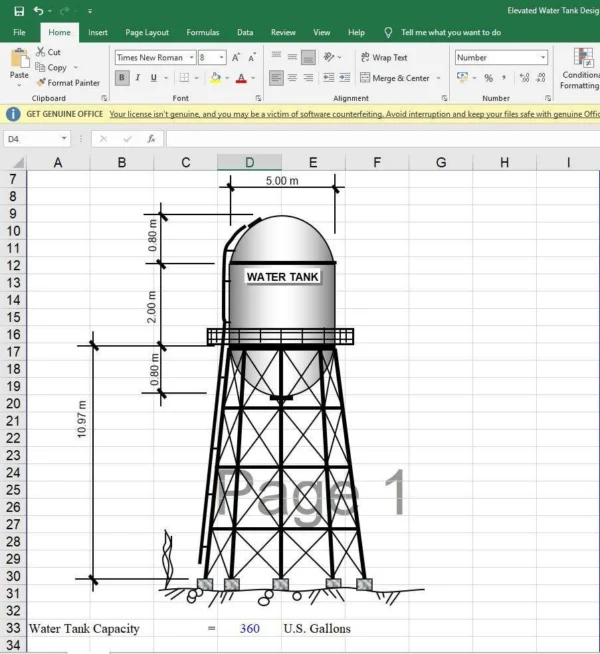 Elevated Water Tank Design