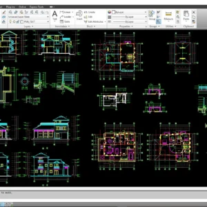 2 BHK House Autocad Plans With all Details