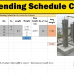 Bar Bending Schedule calculation for Column