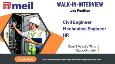 Walk-In-Interview in Megha Engineering & Infrastructure Limited