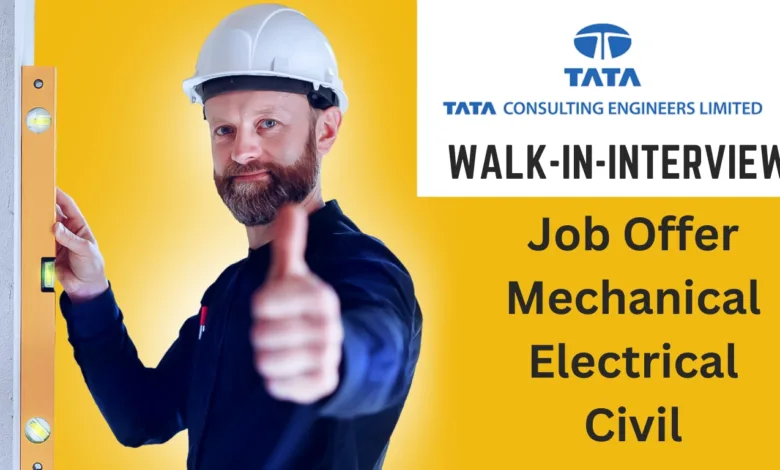 Walk-in-Interview at Tata Consulting Engineers
