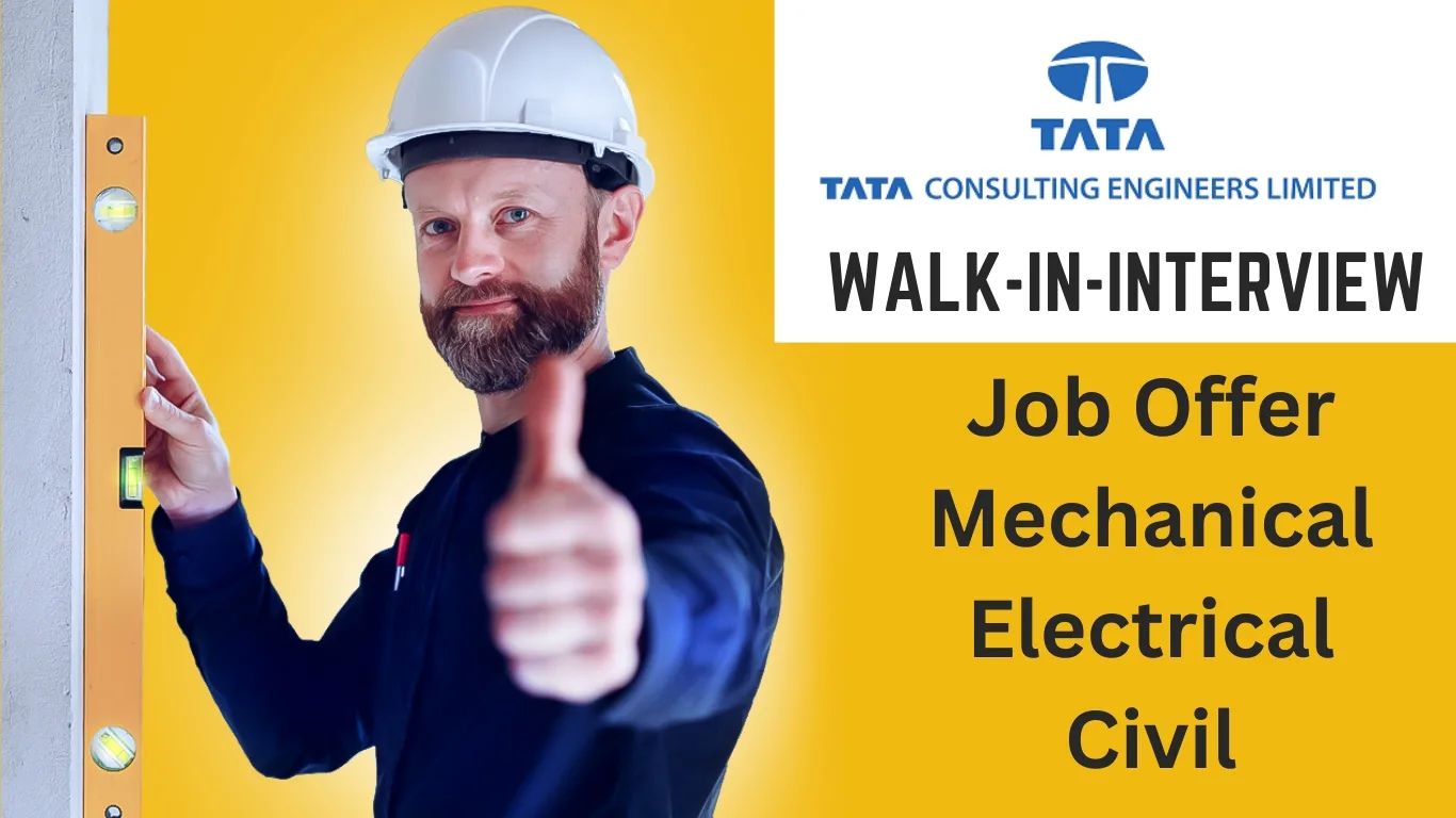 Walk-in-Interview at Tata Consulting Engineers