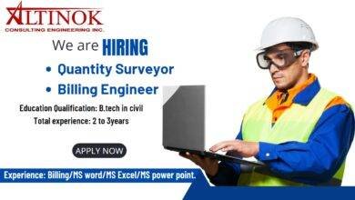 Job for Quantity Surveyor and Billing Engineer in ALTINOK