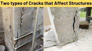 Two types of cracks that affect structures