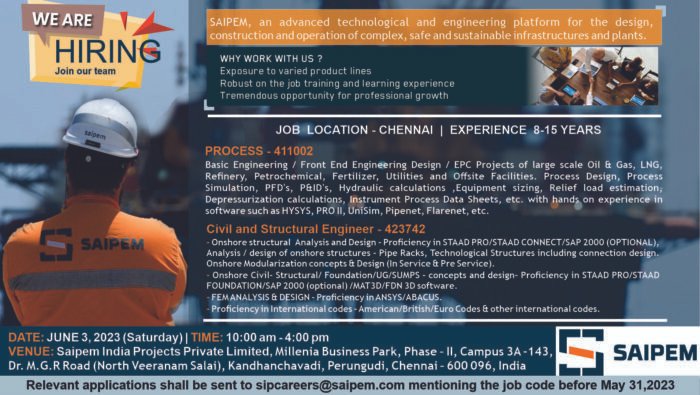 Job Civil Engineer Chennai
