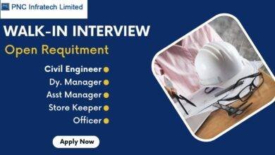 Walk-In Interview for Civil Engineers and Manager in PNC Infratech Ltd