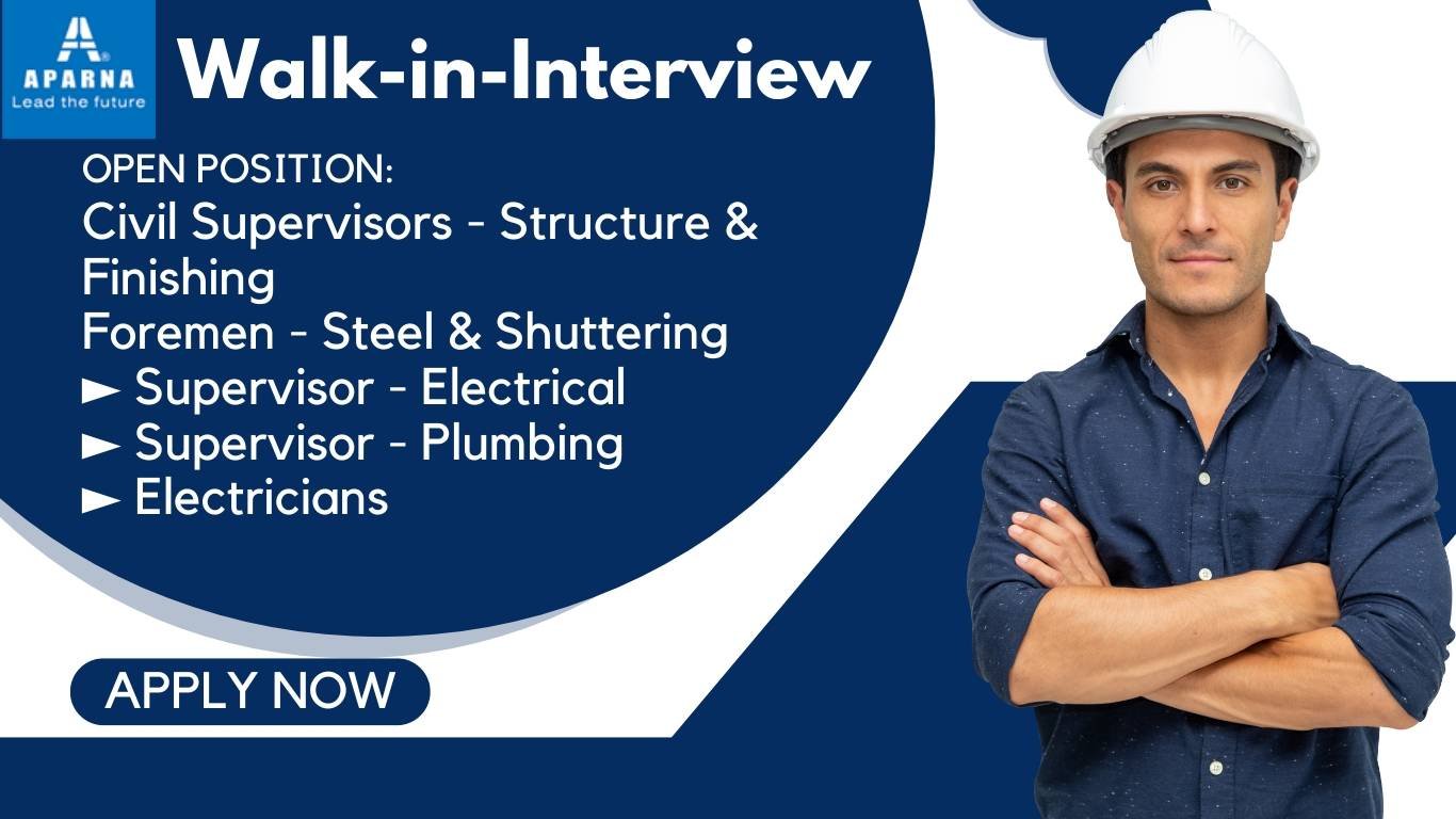 Walk-in-Interview at Aparna Constructions