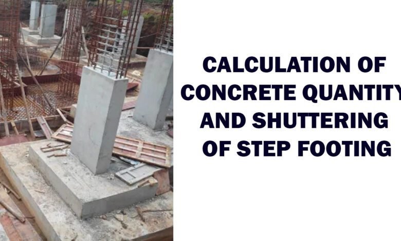 Calculation Concrete Quantity Shuttering