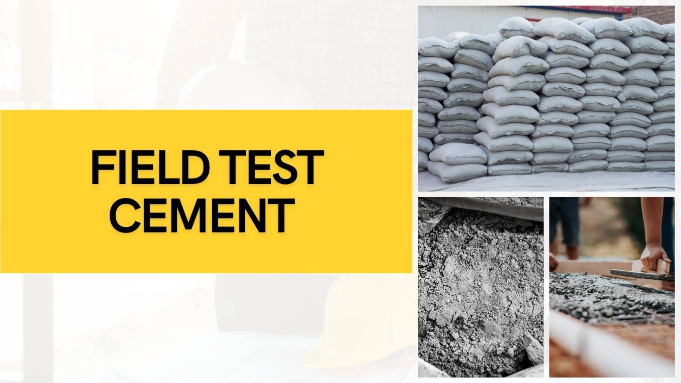 Field Test Cement Construction