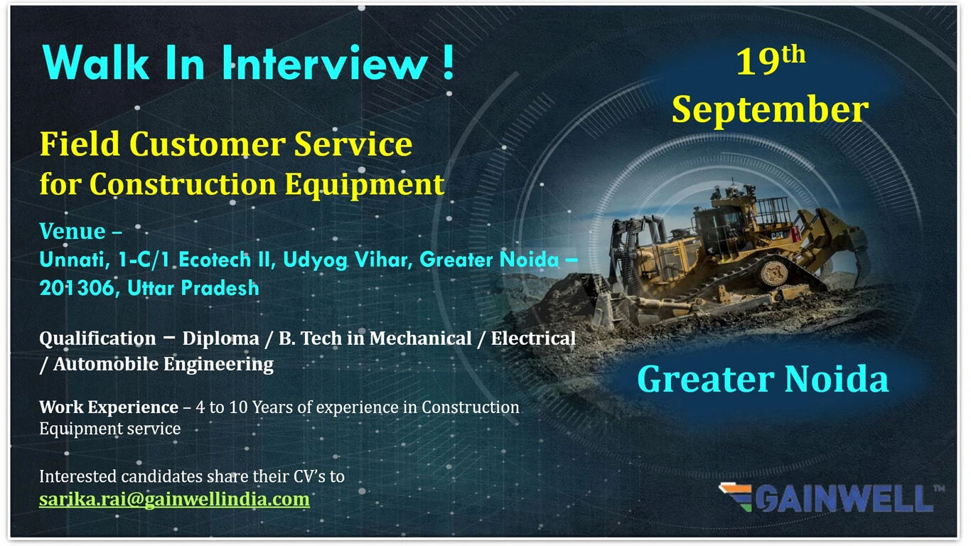 Walk-In-Interview for Field Service Engineer