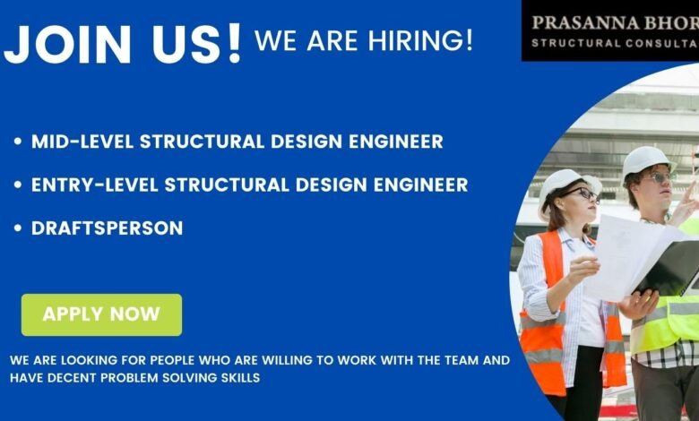 Hiring for Structural Engineer in Bhore Structural Consultants