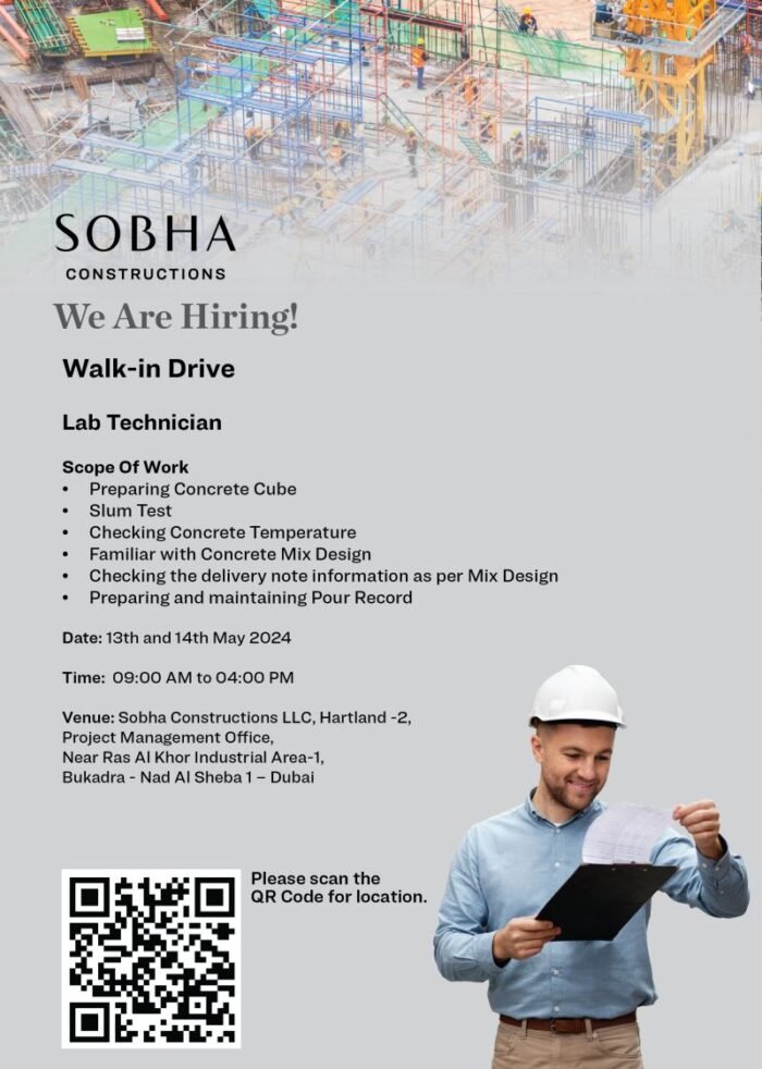 Apply for Engineering Jobs at Sobha Construction